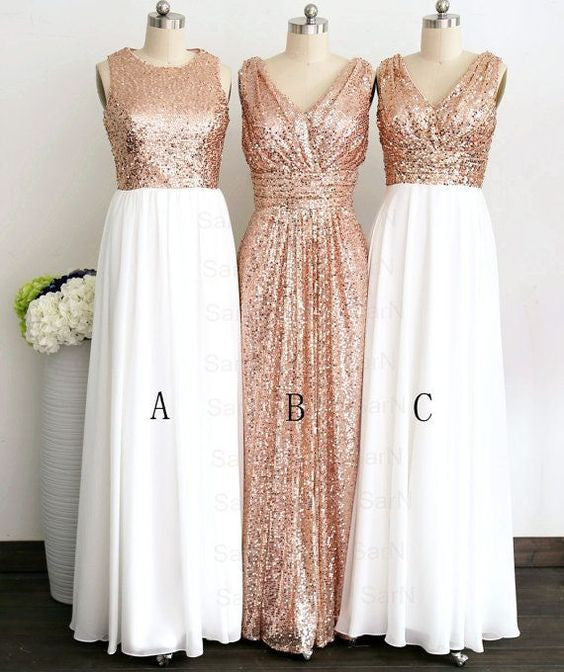 sequin bridesmaid dress,sparkle bridesmaid dress,long bridesmaid dress,mismatched bridesmaid dresses,BD837