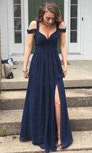 Load image into Gallery viewer, Simple Prom Dresses,Charming Prom Dress,Leg Slit Bridesmaid Dresses,A-line Bridesmaid Dress,Cheap Prom Dresses,PD00212